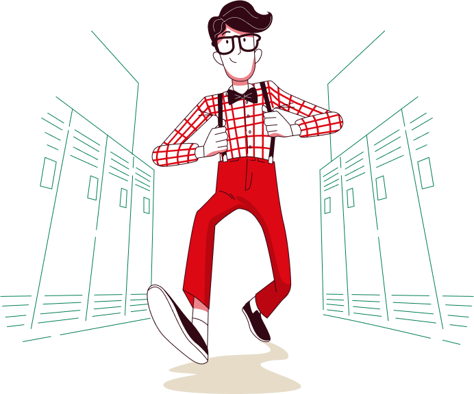 Illustration d'un étudiant